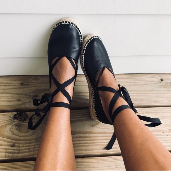 Zara Shoes - |FINAL|Zara Leather Espadrilles!!